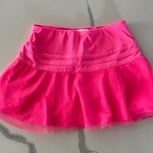 Hot pink stylish mesh Adidas Girls Skort size 7-8